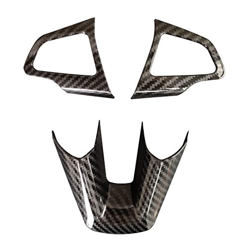 RUIHE 3PCS Carbon Fiber Folor Steering Wheel Cover for Ford Focus Escape EcoSport Kuga Not for RS ST - Image 5