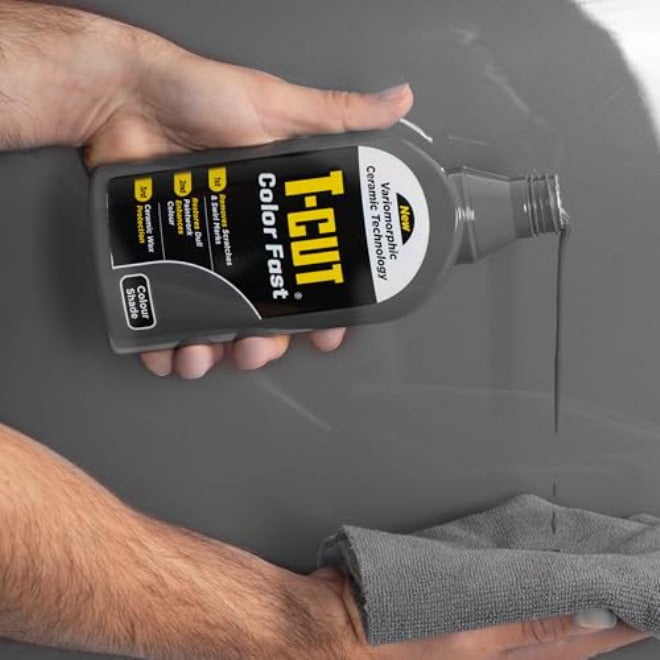 T-Cut 3 in 1 Color Fast Paintwork Restorer Car Polish, Grey, 500 ml, Packaging May Vary Daily use improved quality - Image 3