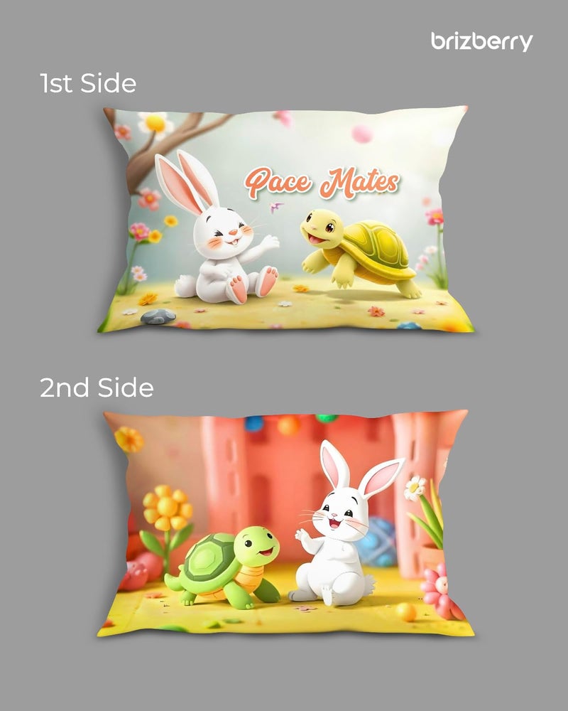 Brizberry® Kids Pillow Cushion with Super Soft Fabric | Animal & Cartoon Prints | 12x18 inches (Design 25) - Image 2