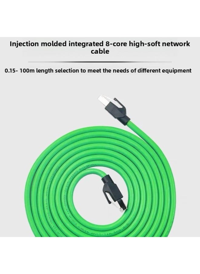 Generic Industrial Profinet Network Cable Servo EtherCAT High-soft Drag Chain Shielding Finished Product More Than Six 6 Gigabit-Color:[Super Six 8-core High Softness]-double Shielded Green-Line Length:4 M  - Image 5