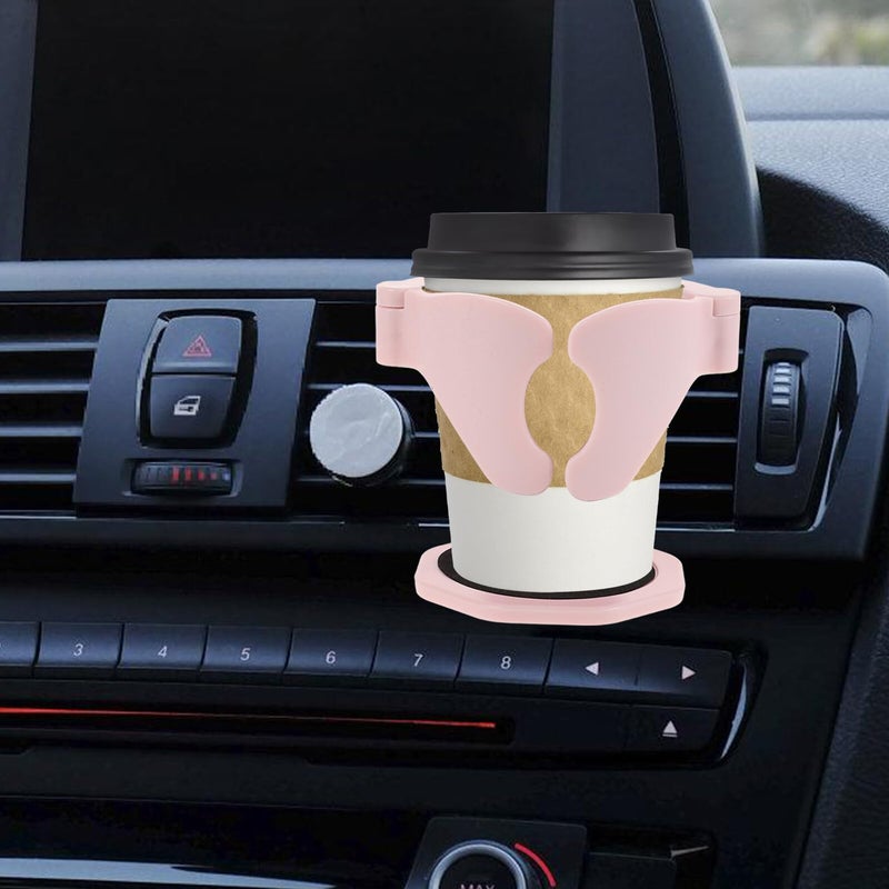 Pink Universal Car Air Vent Cup Holder for Travel and Daily Use - Image 5