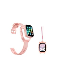 FARROBIZZ 4G Kids Smart Watch With 4G Sim Card Support and Waterproof - 2023 Model with Video Call, GPS Tracker, and More, With Extra Band and Hanging Case (Pink)  - Image 3