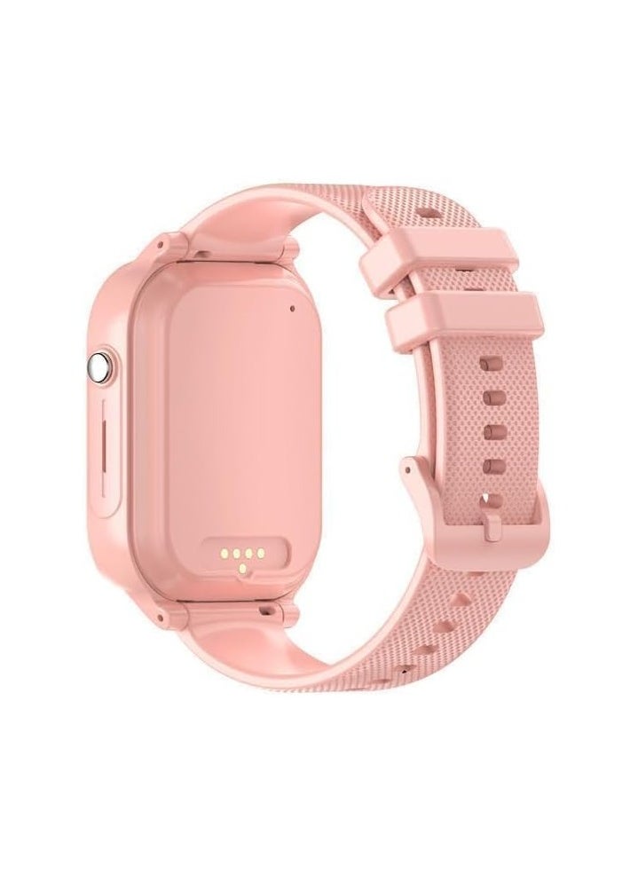 FARROBIZZ - 4G Kids Smart Watch With 4G Sim Card Support and Waterproof - 2023 Model with Video Call, GPS Tracker, and More, With Extra Band and Hanging Case (Pink) - Image 1