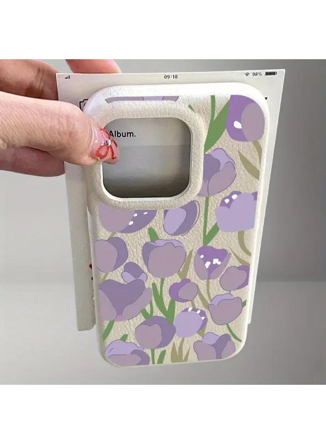 Tulip Phone Case For iPhone 16 Plus White Premium Protective Cover - Image 3
