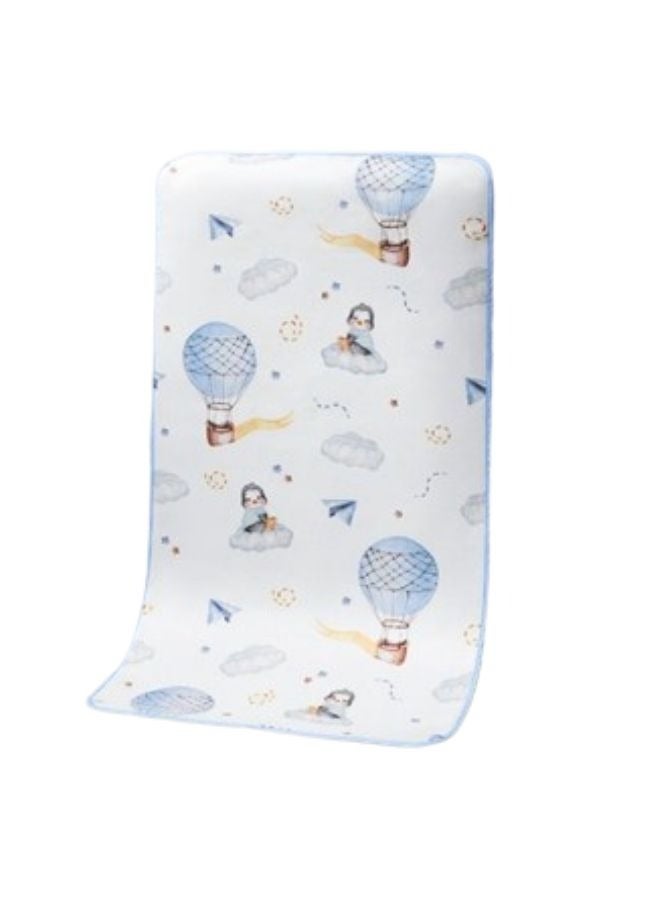 TEN-M JOURNEY Penguin Balloon Island Printed Soft Baby Cooling Mat Modern Style Waterproof Fabric Baby Summer Sleeping Mat 70x140cm  - Image 1