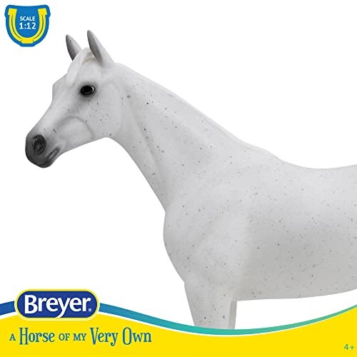 Breyer Horses Freedom Series Fleabitten Grey Thoroughbred  Horse Toy  975 x 7  112 Scale  Model 1054 - Image 5