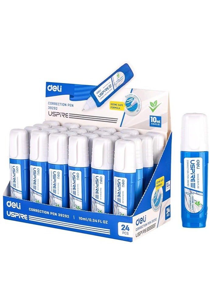 Deli Correction Pen 10ML, 24 Pcs (E39292) - Image 1
