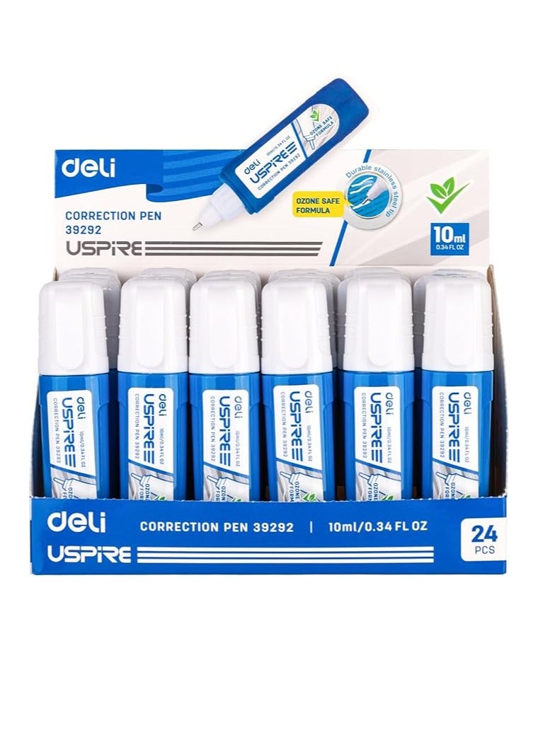 Deli Correction Pen 10ML, 24 Pcs (E39292) - Image 2