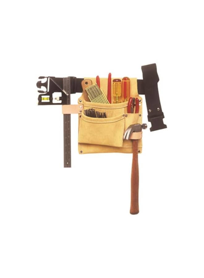 Custom Leathercraft CLC Custom Leathercraft IP489X Suede Tool Bag & Poly Web Belt, 3 Pocket  - Image 3