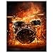 Tucocoo Flaming Instrument Jigsaw Puzzles for Adults 1000 PiecesRock and Roll Jazz Drum Kit Jigsaw Puzzle Art 20 x 27 Inches Colorful DIY Puzzles for Home Decoration Family Puzzle Perfect for Game Nights - Image 4