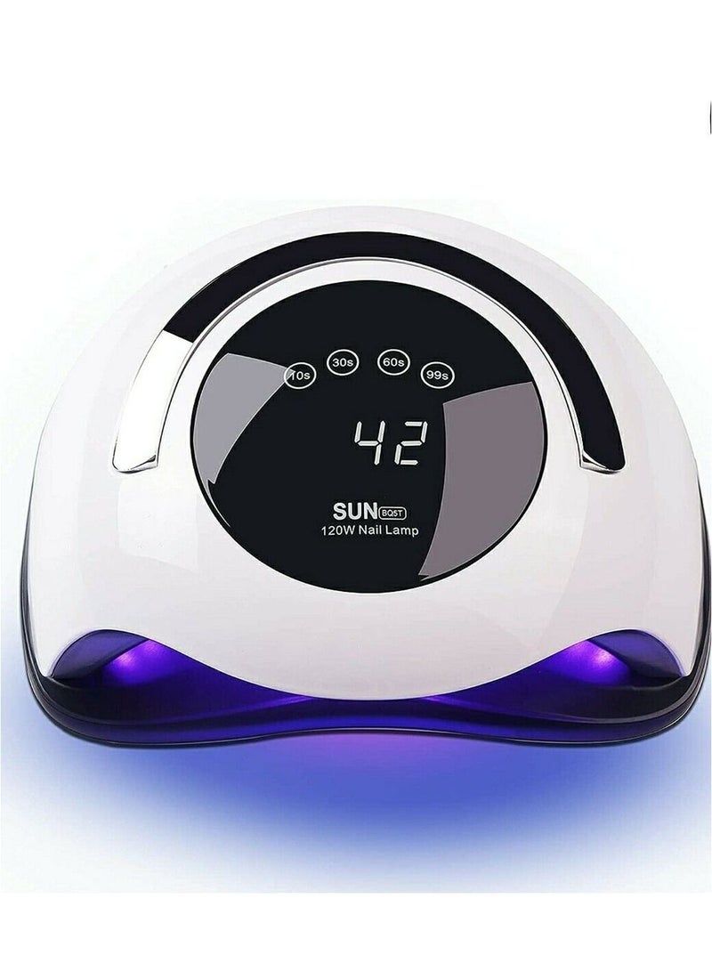 Sun UV LED Nail Lamp, Professional Gel Nail Polish Lamp, Faster Nail Dryer with Touch Screen Portable Handle and Automatic Sensor, Nail Art light Tools for Fingernail&Toenail - Image 2