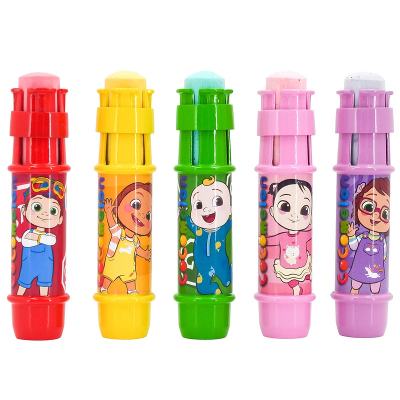 CoComelon Jumbo Chalk Holders 5 Chalk Holders for Kids Toddler Sidewalk Chalk Sunny Days Entertainment - Image 4