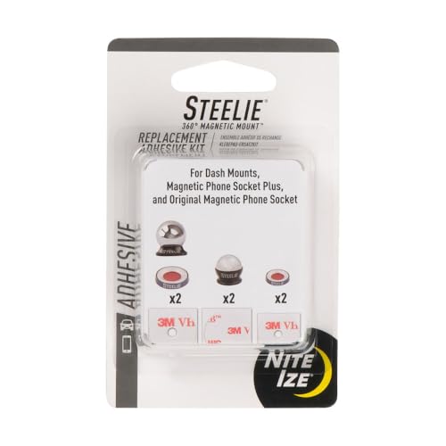 Nite Ize Steelie Universal Adhesive Replacement Kit - for Dash Mount and Phone Sockets - Image 1
