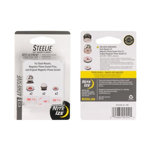 Nite Ize Steelie Universal Adhesive Replacement Kit - for Dash Mount and Phone Sockets - Image 3