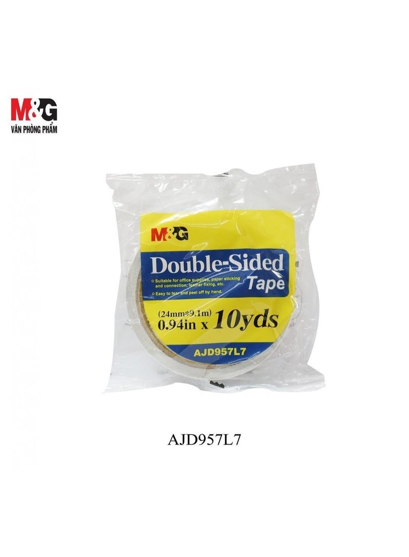 M&G double sided Tissue Tape 24mm*10y (1 roll) - Image 1