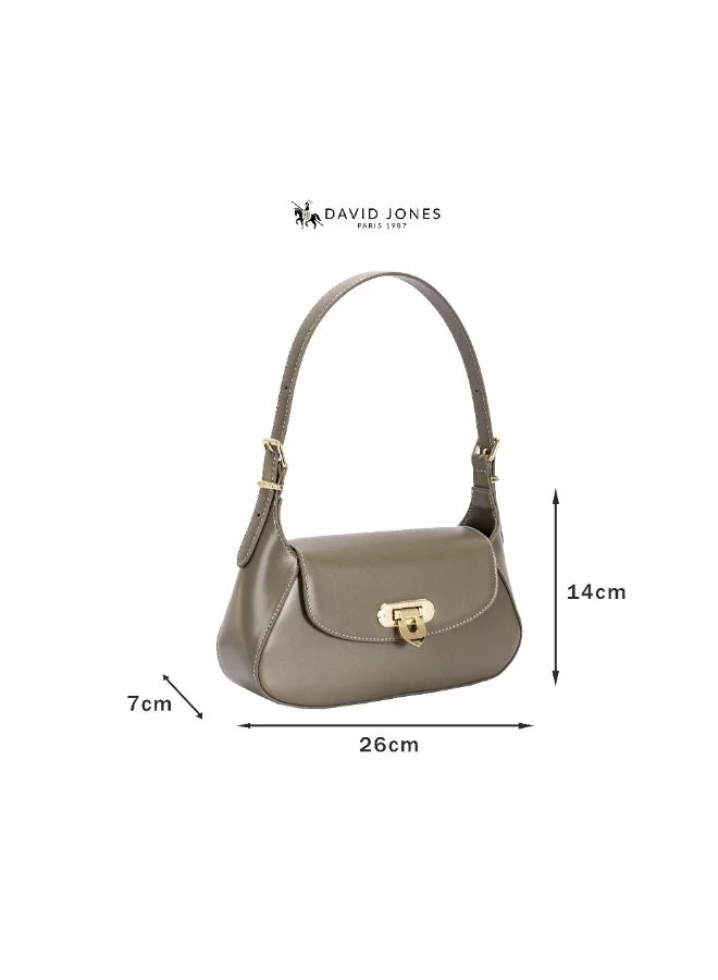 David Jones Fungi David jones shoulder bag in cm7484-1- Flap dual wear casual style bag- French design chic bag for all styles for Women | Best Price UAE