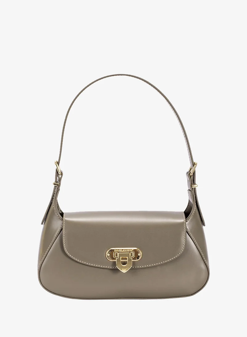 David Jones Fungi David jones shoulder bag in cm7484-1- Flap dual wear casual style bag- French design chic bag for all styles for Women | Best Price UAE