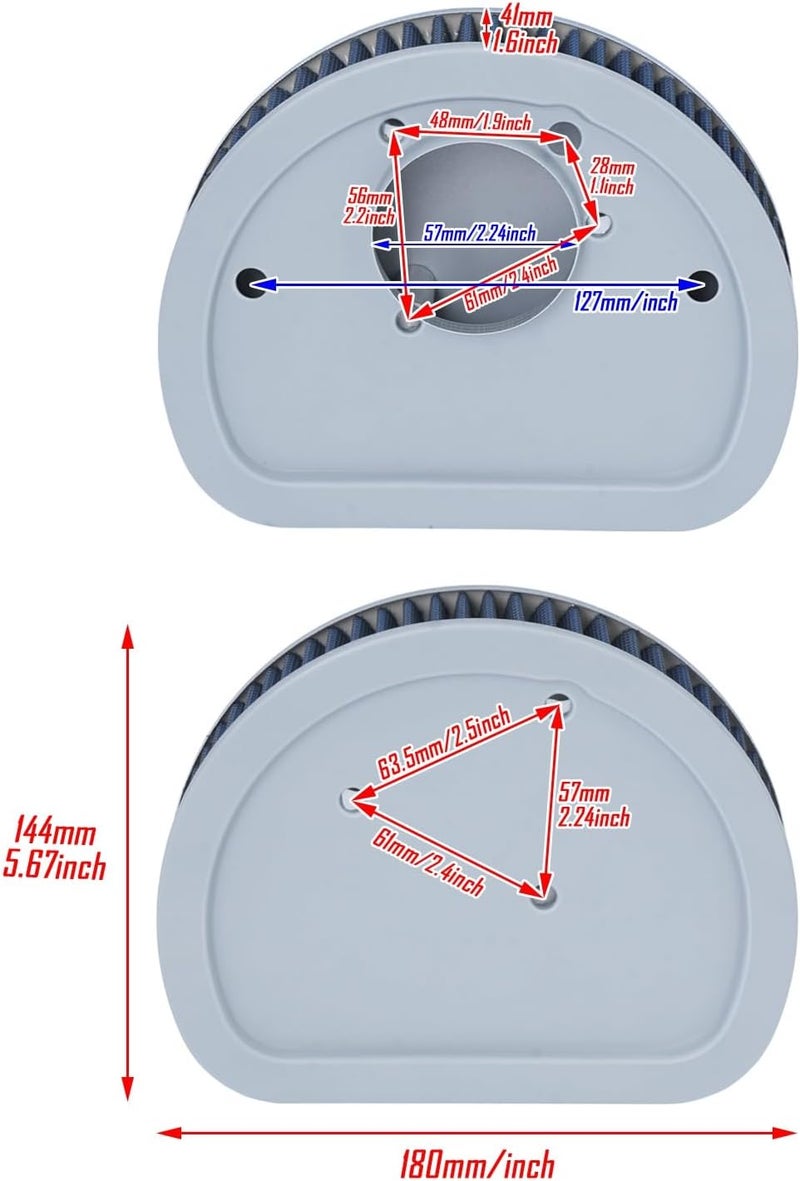 QASULER Motorcycle Air Filter Replacement for Harley Models - Image 2