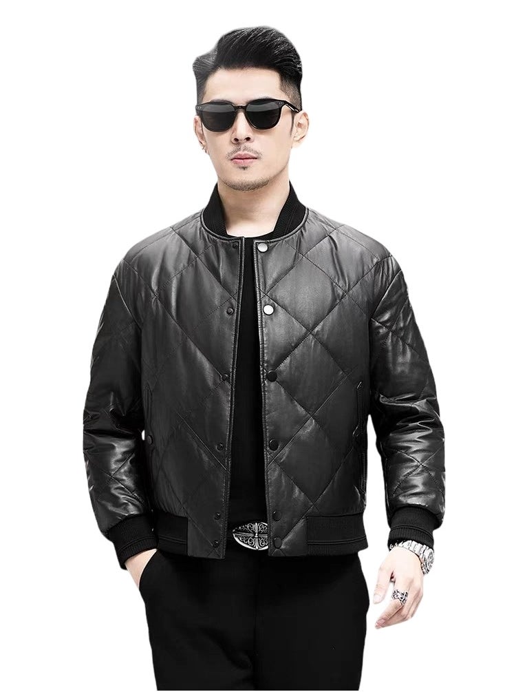 Generic - Top leather (M12) mens Smooth Lamb Leather Jacket - Image 1