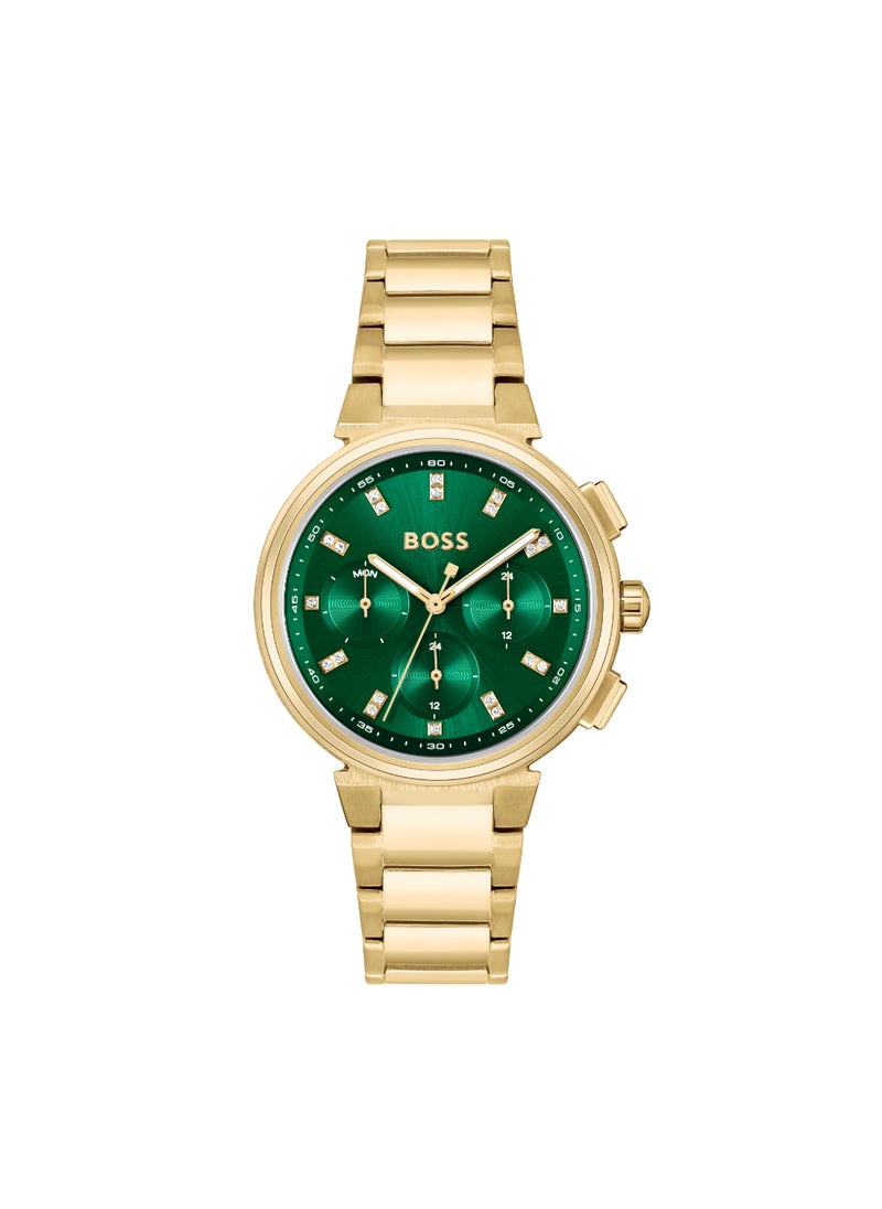 HUGO BOSS - HUGO BOSS WATCH ROUND ANALOG WOMEN'S GREEN CASE WATCH - 1502679 - Image 1