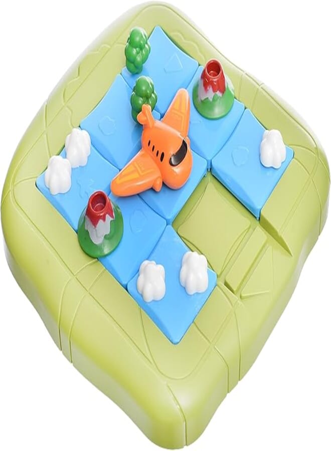 Generic Plastic 36 Challenge Levels Aircraft Journey With Plane And Tree For 6+ Ages - Multi Color