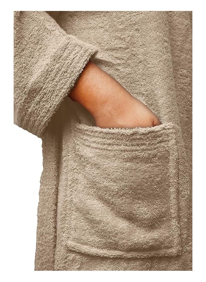 Generic Cotton Super Soft Highly Absorbent Bathrobes For Women And Men  - Image 5