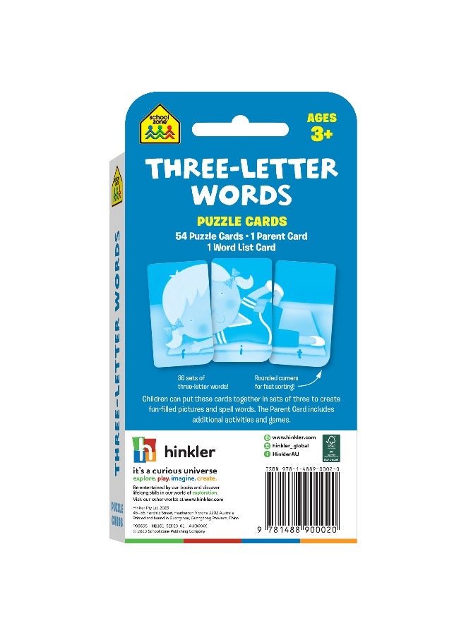 Hinkler School Zone Three-Letter Words Flash Cards – Perfect for Early Learners - Image 5