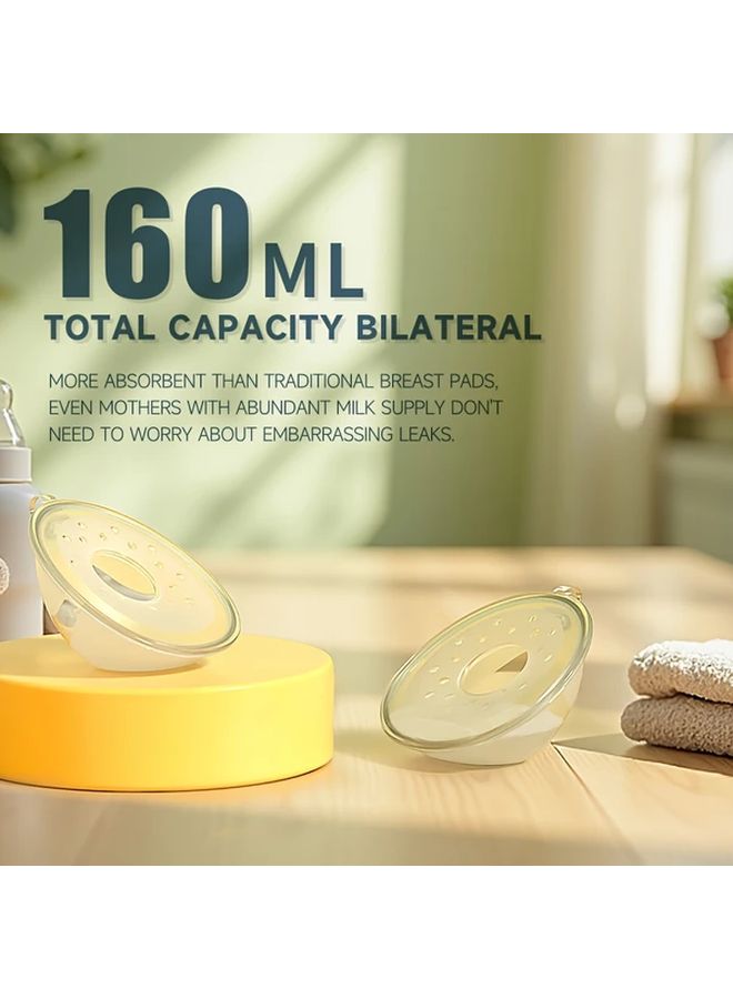 2pcs Reusable Double Sided Nursing Pads 5 41oz Capacity Hands Free Nipple Protection - Image 5