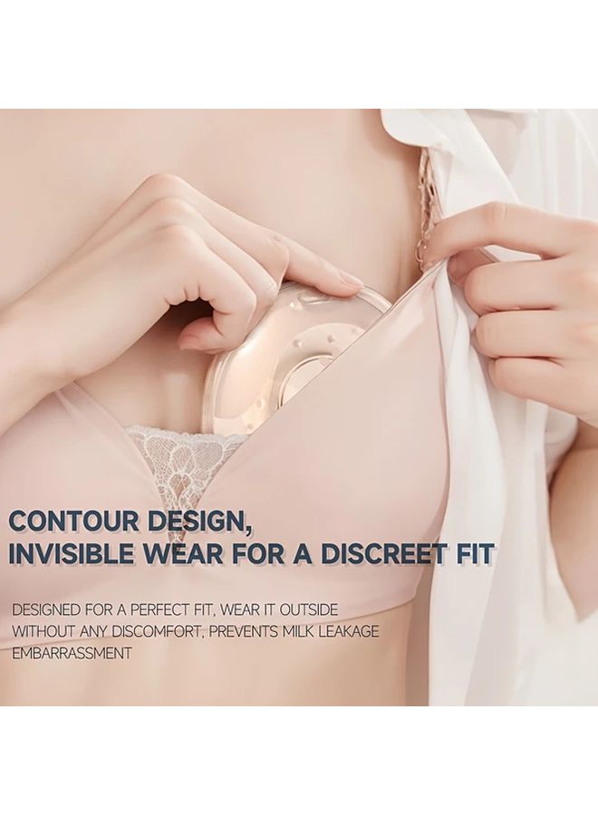 2pcs Reusable Double Sided Nursing Pads 5 41oz Capacity Hands Free Nipple Protection - Image 3
