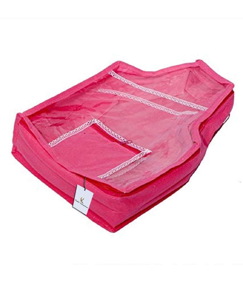 Kuber Industries Kuber Industries 2 Piece Non Woven Blouse Cover Set KI001462 Multicolour Standard - Image 3