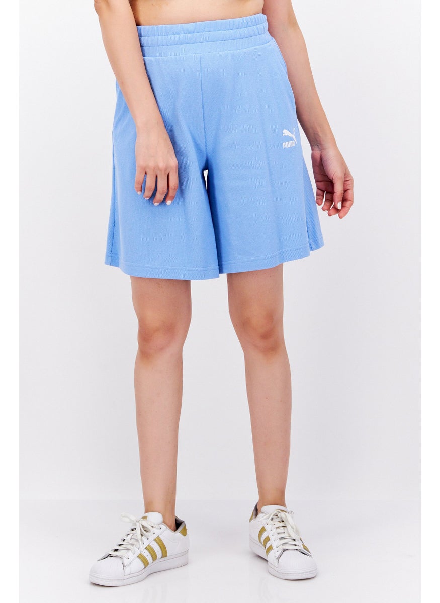 PUMA Women Sportswear Fit Outdoor Shorts, Blue  - Image 1