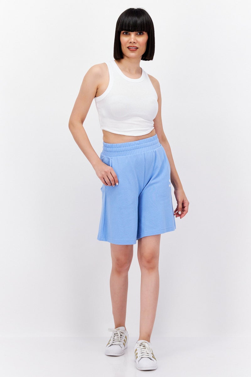 PUMA Women Sportswear Fit Outdoor Shorts, Blue - Image 4