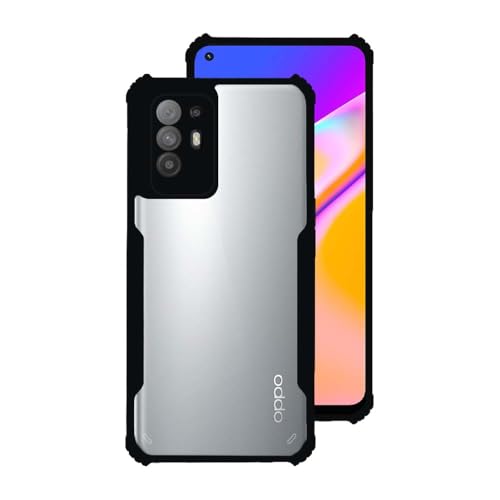 7-Seven 7SEVEN® Ipacky Back Cover for Oppo F19 Pro Plus 5G Mobile Back Case Shock Proof Design Camera Edges Protection Crystal Clear Phone Case Precise Cutouts Matte Black Soft Bumper Phone Cover - Image 1