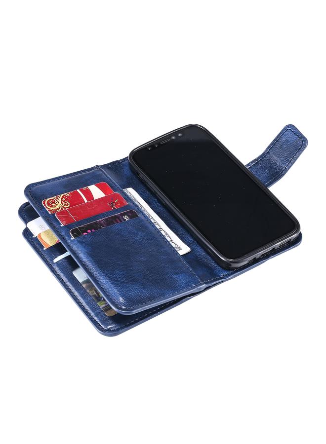 S-TOP Case For iPhone 16 Tri-Fold 9-Card Wallets Leather Phone Case - Image 4