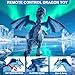 TALGIC Remote Control Dragon Dragon for Kids with Spraying Roaring Swaying Head Wings LightUp Interactive Robot Dinosaur Toys for Boys and Girls Blue - Image 4