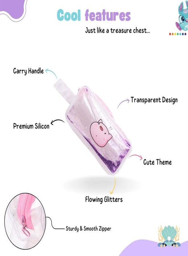 Tinker Squad Makeup Cute Pouch for Girls Kids Travelling Pouch | Kids Travel Essentials Cosmetic Pouch for Women | Make Up Organizer Stylish Pouches for Girls Women | Cosmetic Make Up Pouch for Girls - Image 4