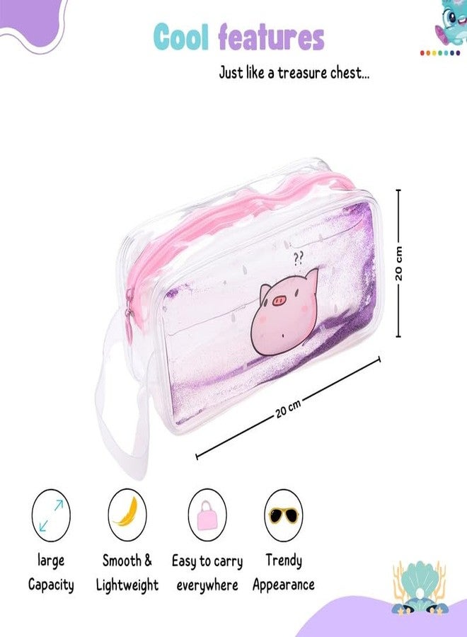 Tinker Squad Makeup Cute Pouch for Girls Kids Travelling Pouch | Kids Travel Essentials Cosmetic Pouch for Women | Make Up Organizer Stylish Pouches for Girls Women | Cosmetic Make Up Pouch for Girls - Image 3