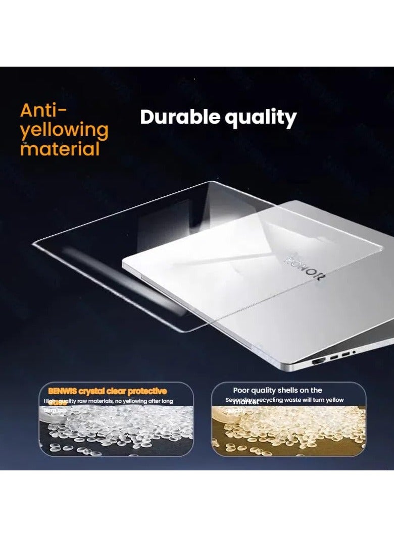 general Case Compatible Glory MagicBook Pro 14 2025 14.6 Inch Laptop Case - Crystal Clear Case Covered Heat Dissipation Drop Protection - Image 3
