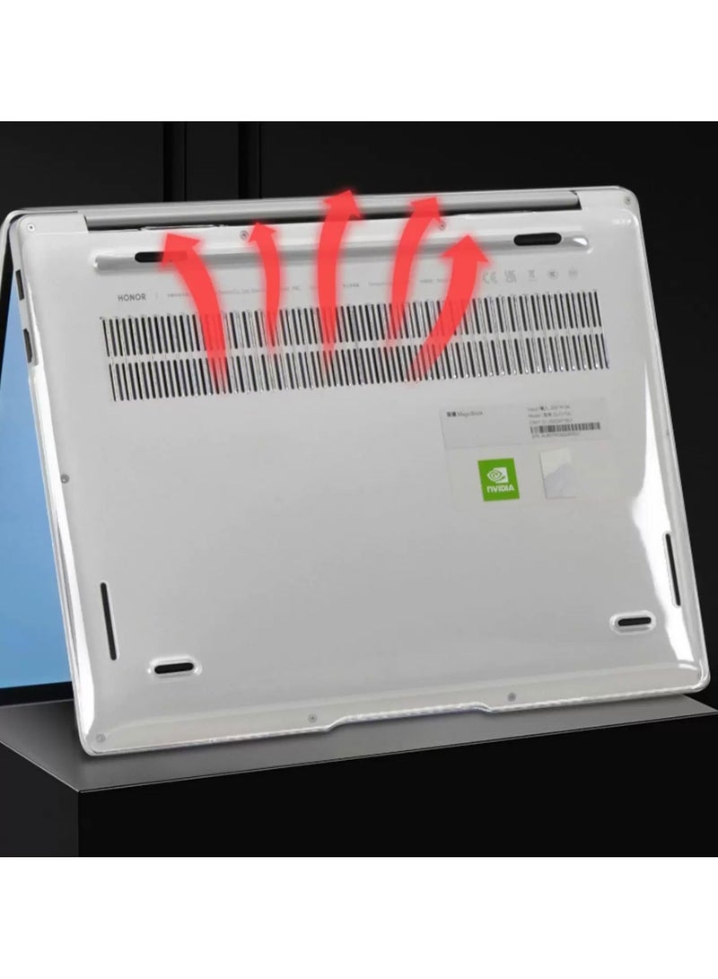general Case Compatible Glory MagicBook Pro 14 2025 14.6 Inch Laptop Case - Crystal Clear Case Covered Heat Dissipation Drop Protection - Image 5