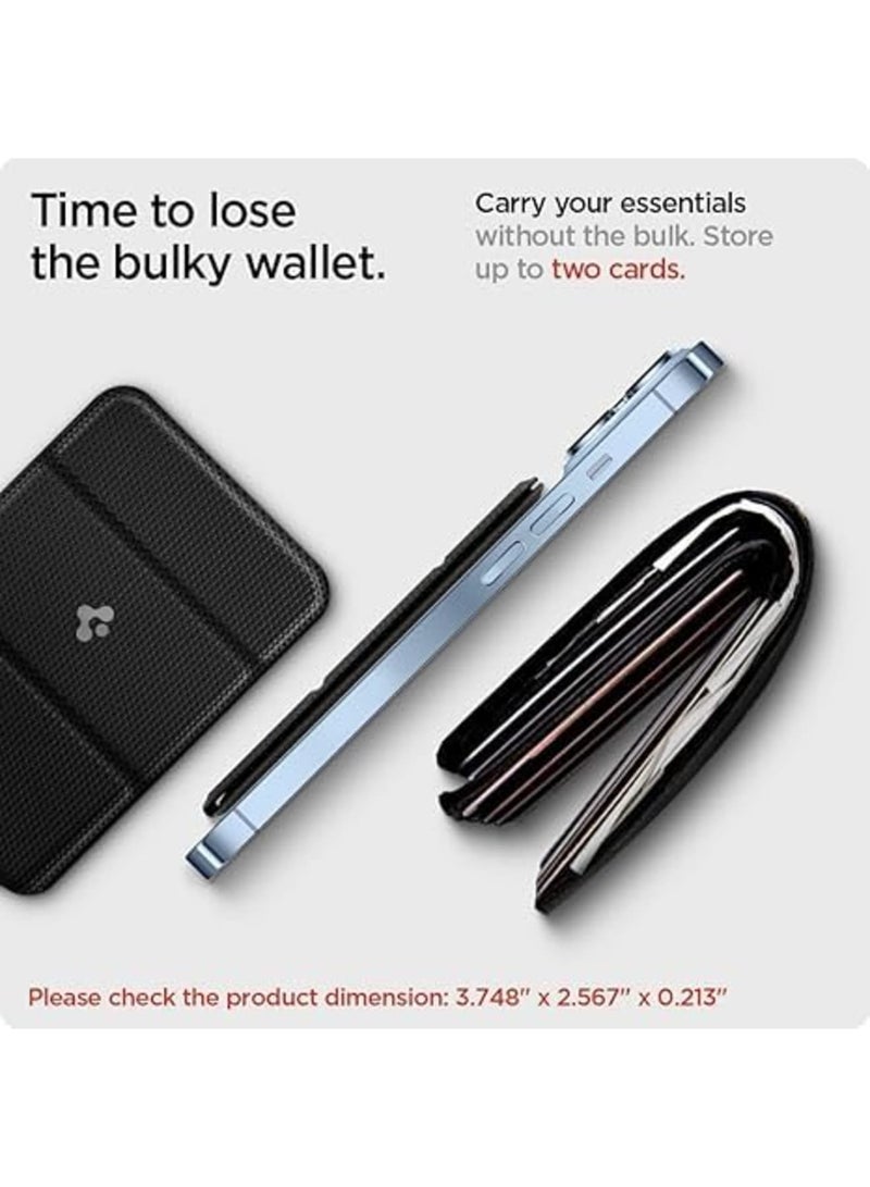 SYOSI Wallet with Stand for Mag-Safe, Magnetic Card Holder with Kickstand, Lightweight and Adjustable Tri-fold Wallet for iPhone 16/15/14/13/12 Pro Max, Black - Image 4