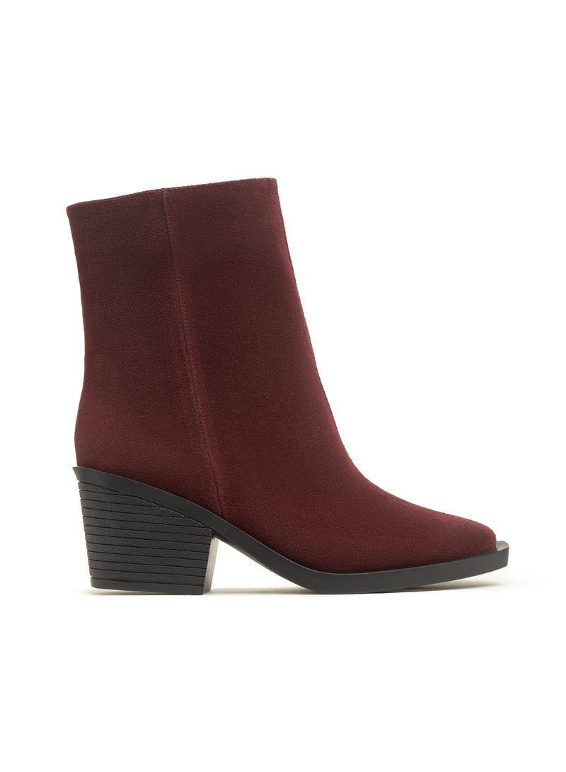 TGS Suede Zip Tall Ankle Boot  - Image 1