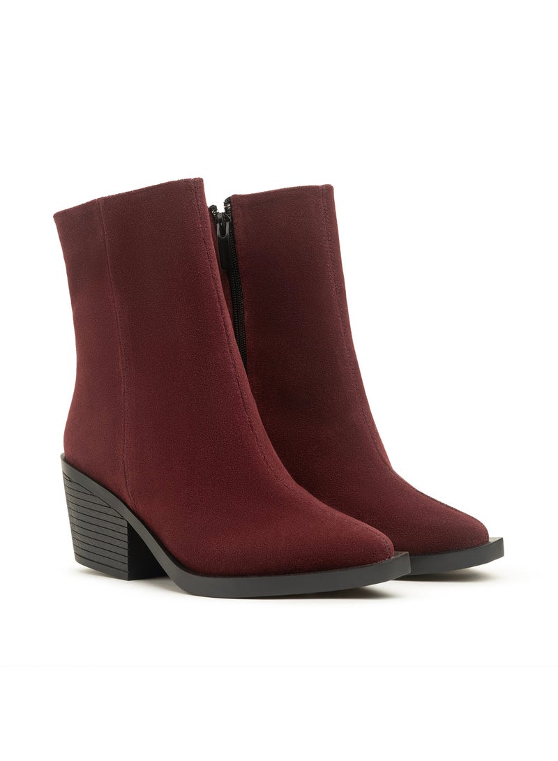 TGS Suede Zip Tall Ankle Boot  - Image 3