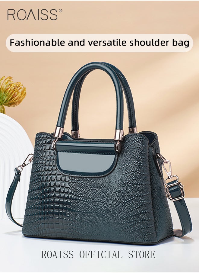 Crocodile Pattern Satchel for Women Large Capacity Light Luxury Crossbody Bag Ladies Elegant Handbag with Comfortable Handle and Hardware Parts - pzsku/ZEFE5427571D7FECB775FZ/45/_/1714013595/3fd02f52-14ef-47c0-a84a-01f01bd13718