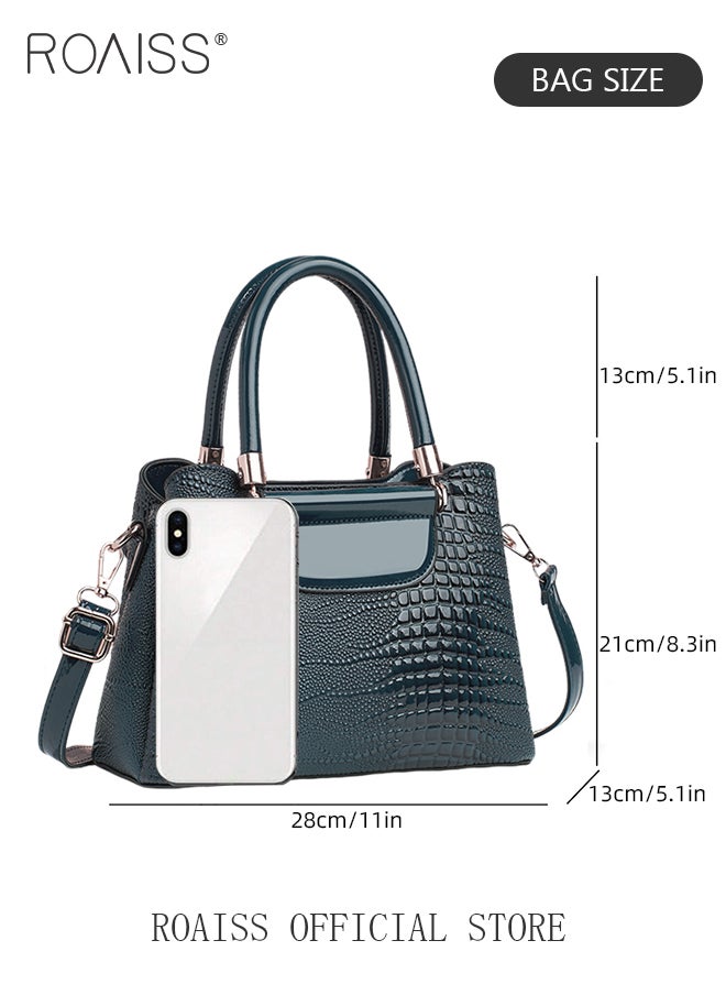 Crocodile Pattern Satchel for Women Large Capacity Light Luxury Crossbody Bag Ladies Elegant Handbag with Comfortable Handle and Hardware Parts - pzsku/ZEFE5427571D7FECB775FZ/45/_/1714013598/37d9a607-692f-42fc-b04e-af821118a412