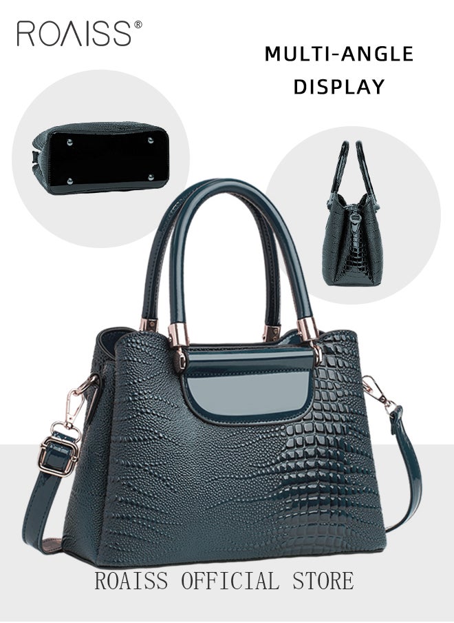 Crocodile Pattern Satchel for Women Large Capacity Light Luxury Crossbody Bag Ladies Elegant Handbag with Comfortable Handle and Hardware Parts - pzsku/ZEFE5427571D7FECB775FZ/45/_/1714013602/4209b2b5-5e4f-43ad-9713-2bd87e1735d3