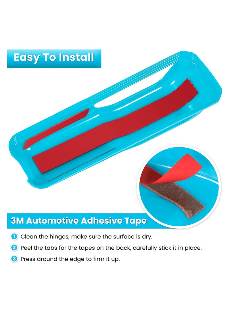 Bukela Exterior Hood Bonnet Cover Trim for Jeep Wrangler JL JLU Sports Sahara Freedom Rubicon Unlimited Gladiator JT 2-Door 4-Door (Light Blue, 2 Pieces) - Image 4