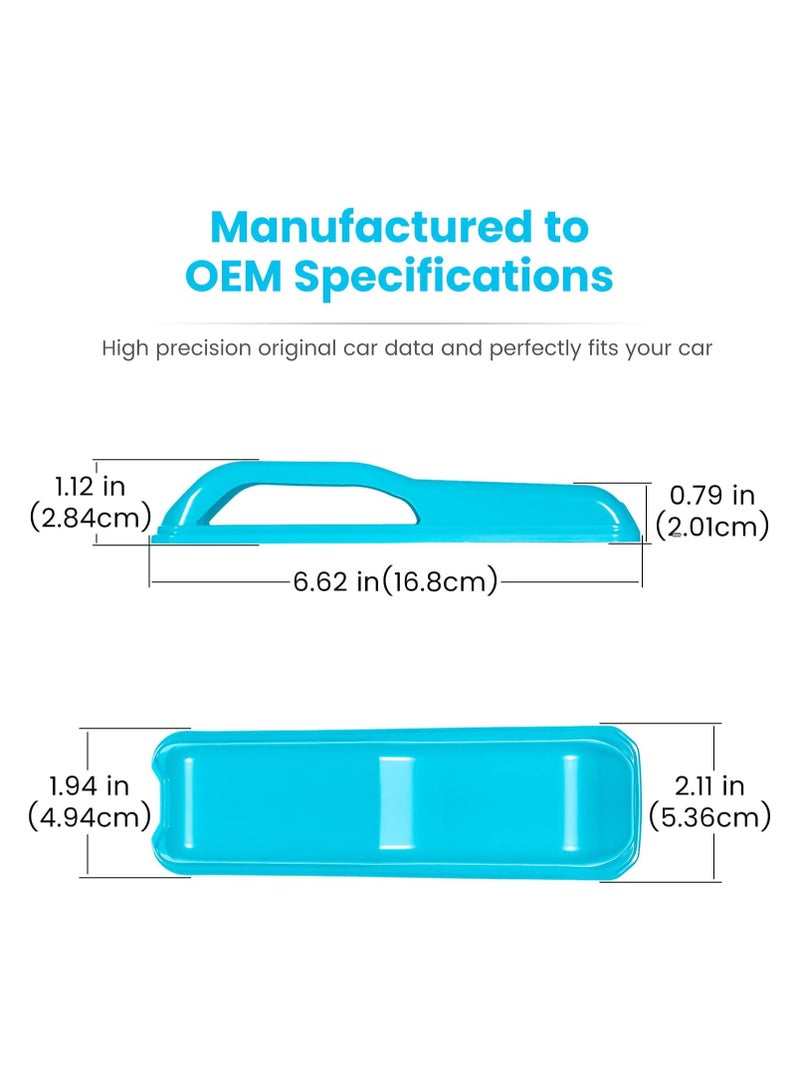 Bukela Exterior Hood Bonnet Cover Trim for Jeep Wrangler JL JLU Sports Sahara Freedom Rubicon Unlimited Gladiator JT 2-Door 4-Door (Light Blue, 2 Pieces) - Image 5