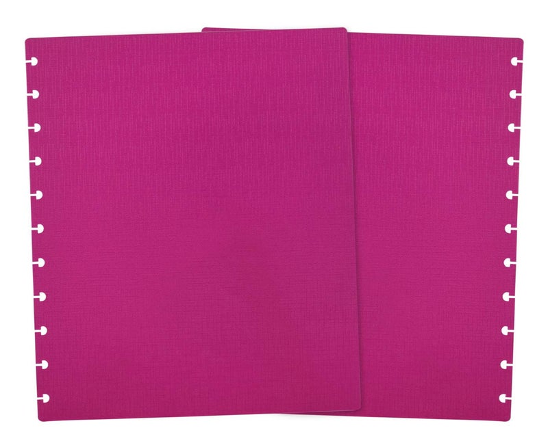 Talia Discbound Notbook - Cover and Disc Set (Set 3 (3pk), Letter Set) - Black, Blue, 90's Pink - Image 4