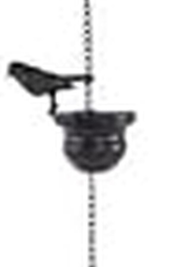 سلسلة مطر معدنية عتيقة من النحاس على شكل طائر لتزيين الخارج مع تأثير تدفق ماء رائع - Image 4