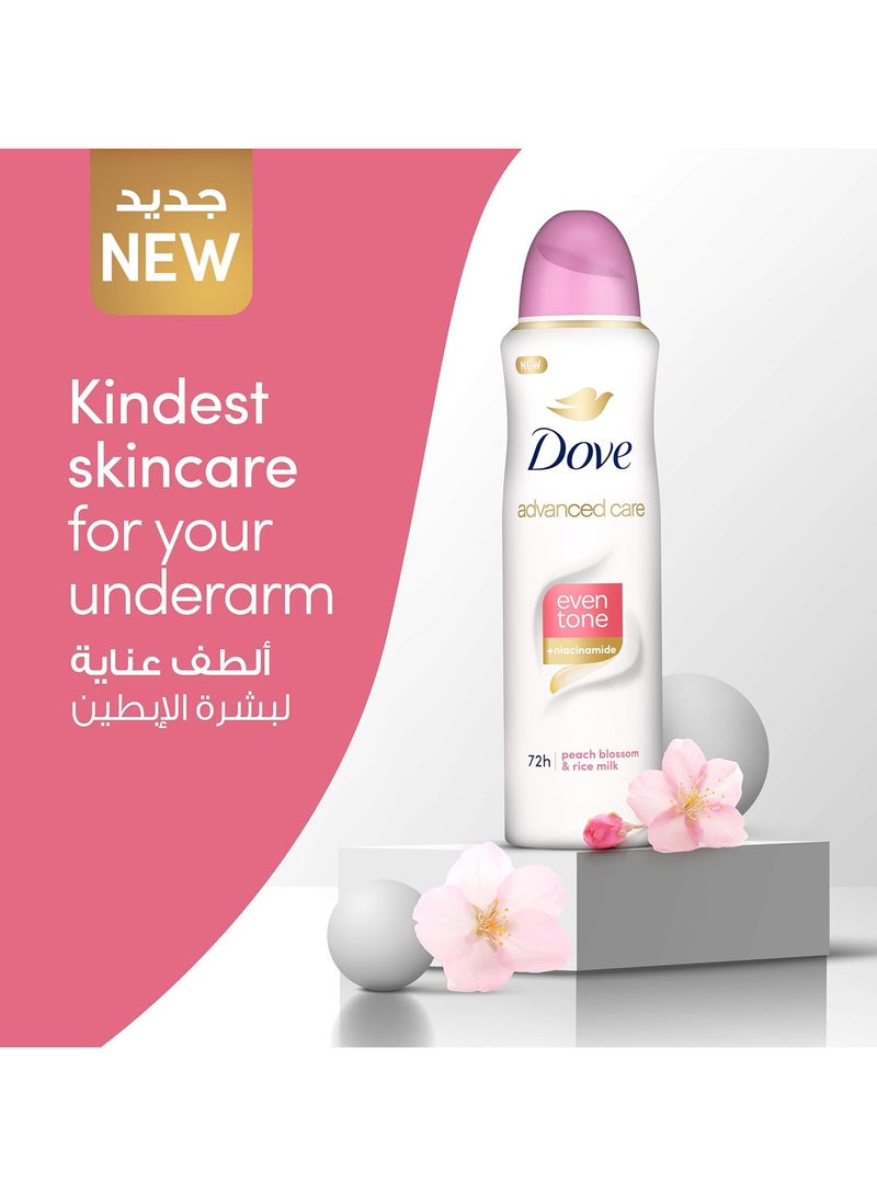 Dove Even Tone Antiperspirant Deodorant Spray 150 Ml - Image 2